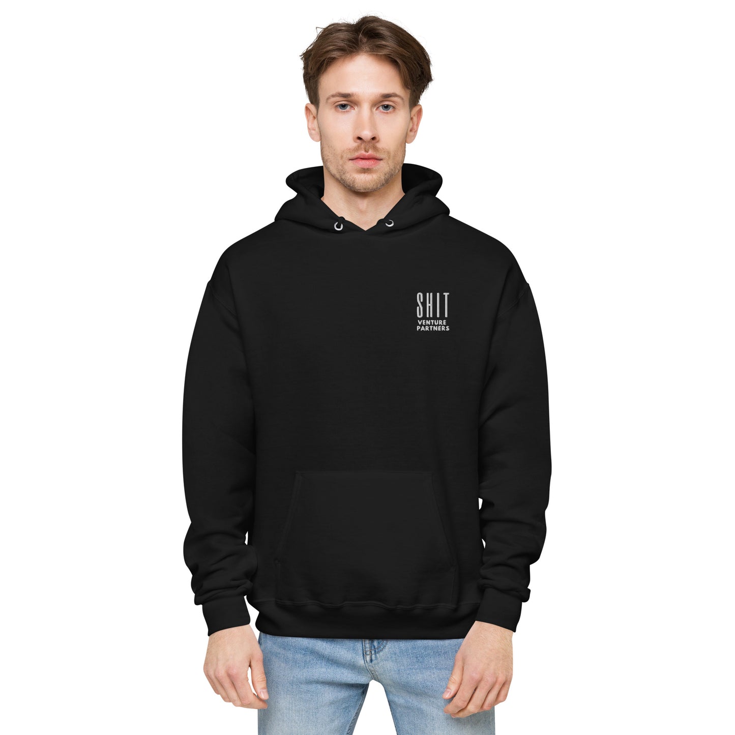 Unisex Fleece Hoodie - Shit Venture Partners Logo