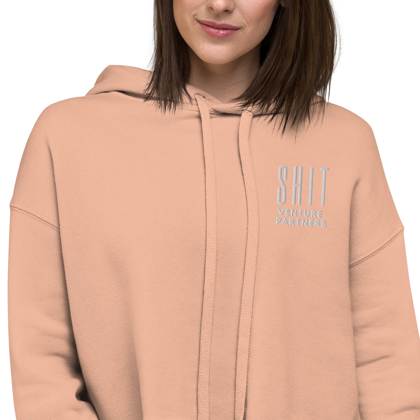 Shit Venture Partners Crop Hoodie - Embroidered